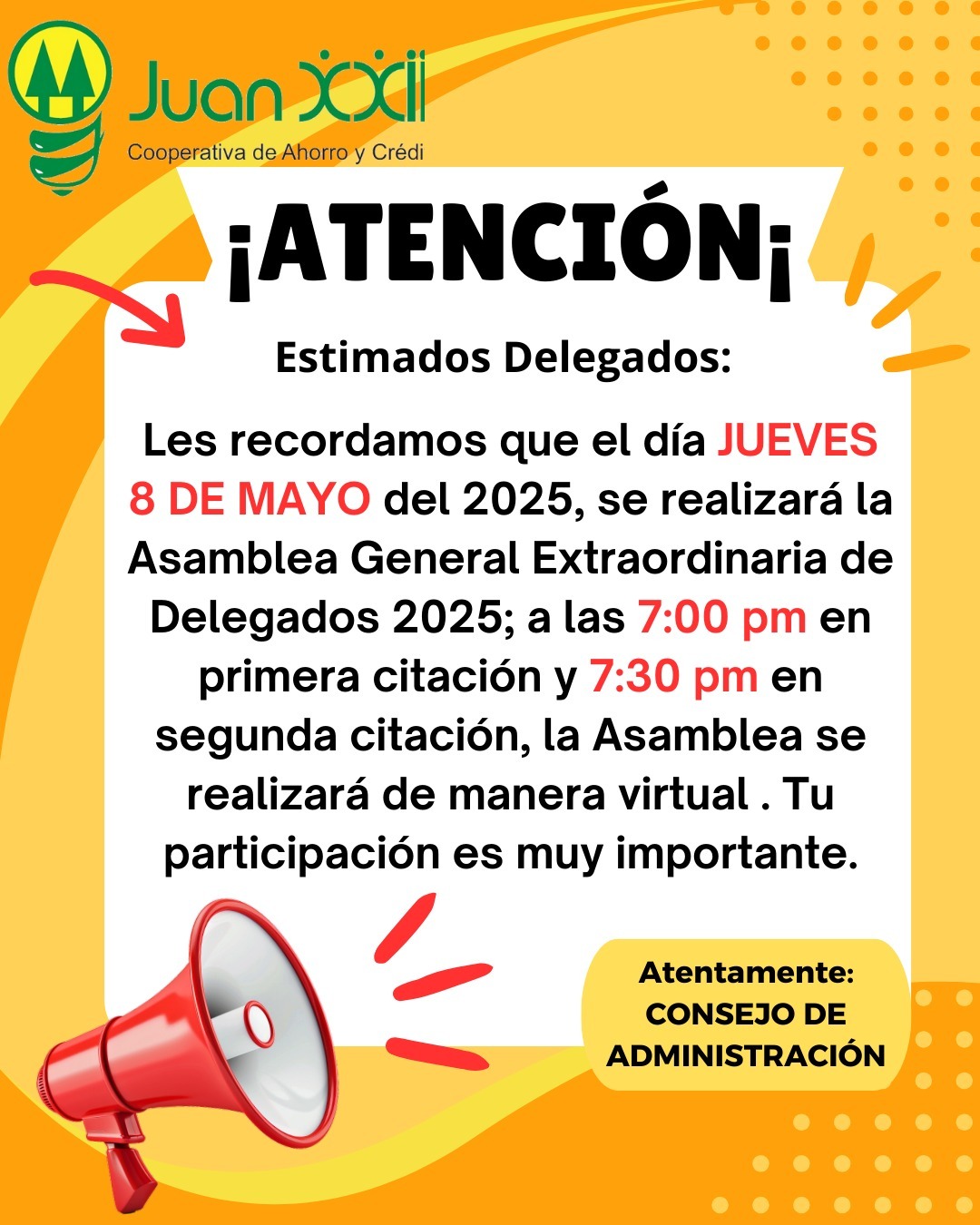 ASAMBLEA GENERAL EXTRAORDINARIA DE DELEGADOS 2025